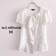 エムエフエディトリアル　半袖　ブラウス　リボン　Mサイズ　ボウタイ