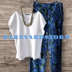 BARNYARDSTORM バックギャザーメッシュカットソーベージュMストレッチ