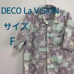 DECO La VISION　長袖シャツ　メンズ　カラフル柄　薄手