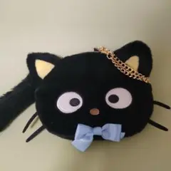 Chococat 猫型ポーチ 黒　1度使用品
