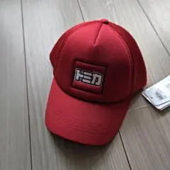 トミカ　赤　キャップ　帽子　キッズ　夏　メッシュ