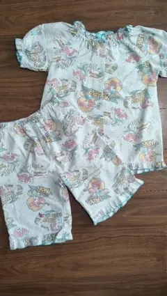 ディズニー　アリエル　パジャマセット　水色　size130