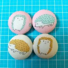 ❬未使用❭ハリネズミ柄マグネット４個セット