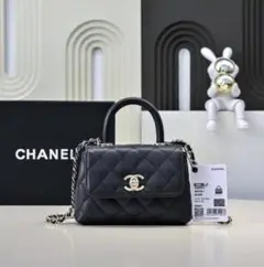 CHANEL ブラック ショルダーバッグ