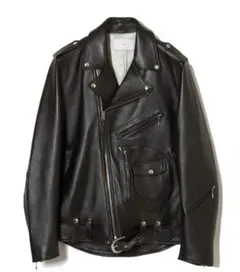 【タグ付き】シュガーヒル　19aw モーターサイクルレザージャケット SUGARHILL（シュガーヒル）のCRUSHED LEATHER MOTORCYCLE JACKET