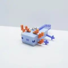 マイクラ ウーパールーパー 青 フィギュアキーチェーン