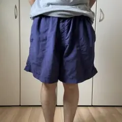 00s 90s　LAND'S END　スイムショーツ ハーフパンツ 茄子紺