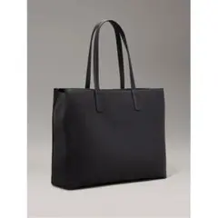 Calvin Klein ブラック トートバッグ サイド モノグラム 限定トート