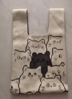 猫デザイン エコバッグ 肩掛けタイプ