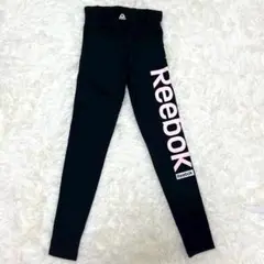 Reebok リーボック (L) ロゴ レギンス スポーツタイツ ヨガパンツ