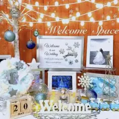1名様限定☆No.733リース付きクリスマス ウェルカムスペース 結婚式