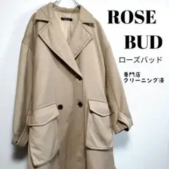 ROSE BUD ローズバッド コート ロング 中綿 ベージュ ウール Fサイズ