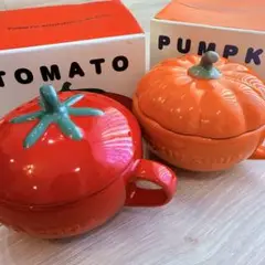 【未使用】トマト＆パンプキン スープカップ 2個セット
