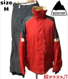 BURTON|バートン スノボウェアー 上下 レッド×グレー系 M ✨オススメ✨