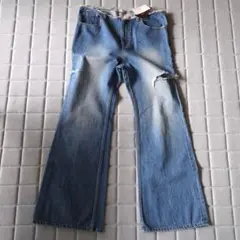 未使用タグ付き Plageダメージブルーデニム