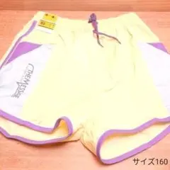 00072●ショートパンツ 　サイズ160(ウエスト62～70) 黄色　未使用