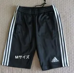 adidas ブラック ショートパンツ ストライプ　Mサイズ
