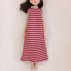 【ジャージワンピ】ハンドメイド　リカちゃん服　22cmドール