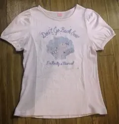 【即日発送!!】メゾピアノジュニア 貝殻ブリントTシャツ ピンク L(160)