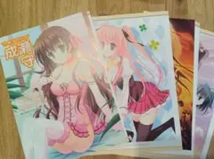 電撃萌王より抜粋　　the art of 成瀬守 8枚16P 切り抜き
