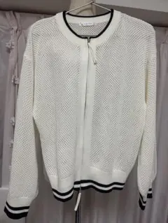 しまむら　KHALITA Style☆ライン入りメッシュダブルジップブルゾン