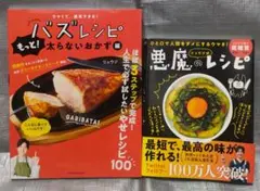悪魔のレシピ　バズレシピ　もっと！太らないおかず編　2冊セット　リュウジ