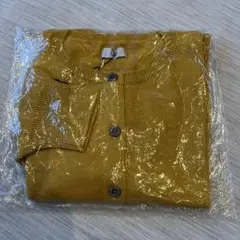 値下げ不可　キムラタン　カーディガン　新品未使用　黄色　からし色