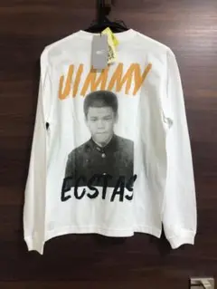未使用タグ付 BEAMS JIMMY'S ジミー大西 長袖TシャツロンTホワイト