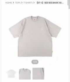 SEE SEE BASIC SS TEE seesee グレー　L やまさま専用 m64447495778_1.jpg?1719997597