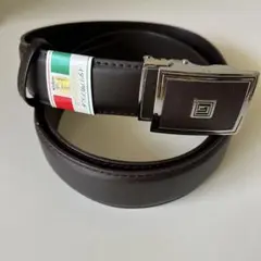 イタリア製 ダークブラウン レザーベルト