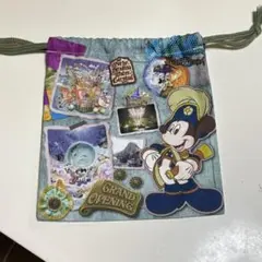 ディズニー ディズニーシー 20周年 巾着 タイムトゥシャイン ミッキー　ポーチ