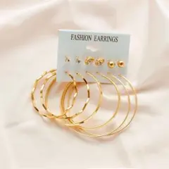 ピアス ゴールド ピアス両耳用ピアスセット ピアスセット 6点セット