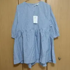 ストライプ　チュニック　ふんわり　LLサイズ 新品　ゆったり