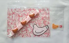 限定品　豊島屋鳩の日　白verクリップ＆ジッパーバック2枚セット