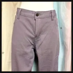 ꒰PHOENIX BROTHERS꒱くすみパープル 柔らかデニムストレートパンツ