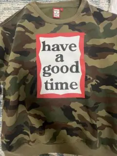 have a good time 迷彩柄 トレーナー XL