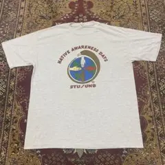 90s シングルステッチ カナダ製 世界の人種 地球 アート 記念 T