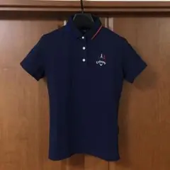 良品　キャロウェイ　ゴルフ　ポロシャツ　M　紺　callaway GOLF