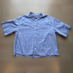 ユニクロ　コットンショートシャツ　Sサイズ