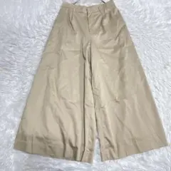 I.T.S International ベージュ ワイドパンツ　L ウエストゴム