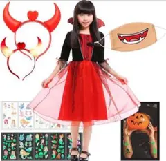 ハロウィン コスプレ キッズ ヴィラン コスチューム 仮装 衣装100-105