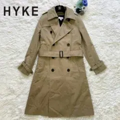 HYKE ハイク ロングトレンチコート ライナー付 キャメル トレンチコート