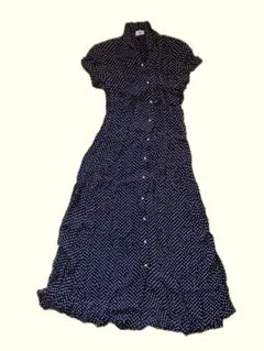 【美品】SWING 花柄 半袖 ロングワンピース