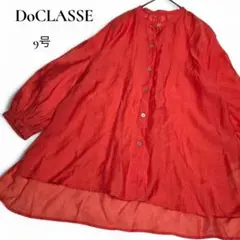 ドゥクラッセ/DoCLASSE 【美品】シアークロスピンタックブラウス　ゆったり