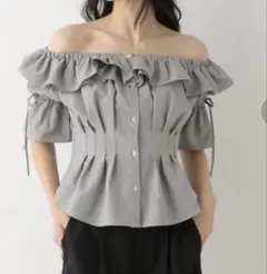 Heather ヘザー フリルデザインオフショルブラウス 新品未使用
