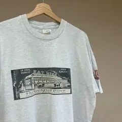 90s ユーロ アイルランド製 プリントTシャツ グレー XL vintage