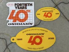 【3枚セット】OSHMAN'S オッシュマンズ 40周年記念 非売品 ステッカー