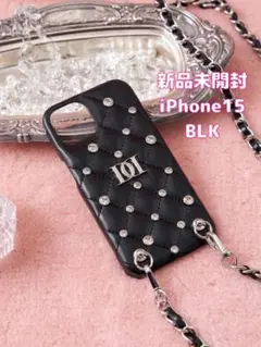 【新品未開封】Darich キルティングビジューiPhoneケース - 15