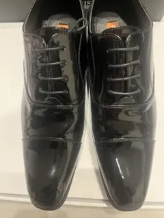 【お値下げ‼️】エナメルブラック メンズシューズ