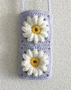 n.【新作】スマホショルダーケース クロシェ編み バッグ ハンドメイド